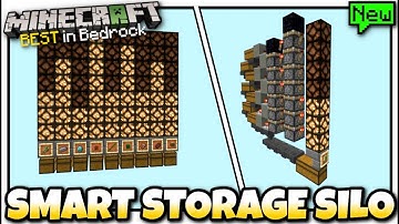 Minecraft - SMART STORAGE SILO [ Redstone Tutorial ] MCPE / Bedrock / Xbox / Switch