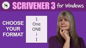 Scrivener 3 for Windows: Change Chapter Numbering