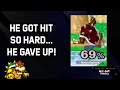 He got hit so hard he gave up  ssbm bowser stream highlights 1123