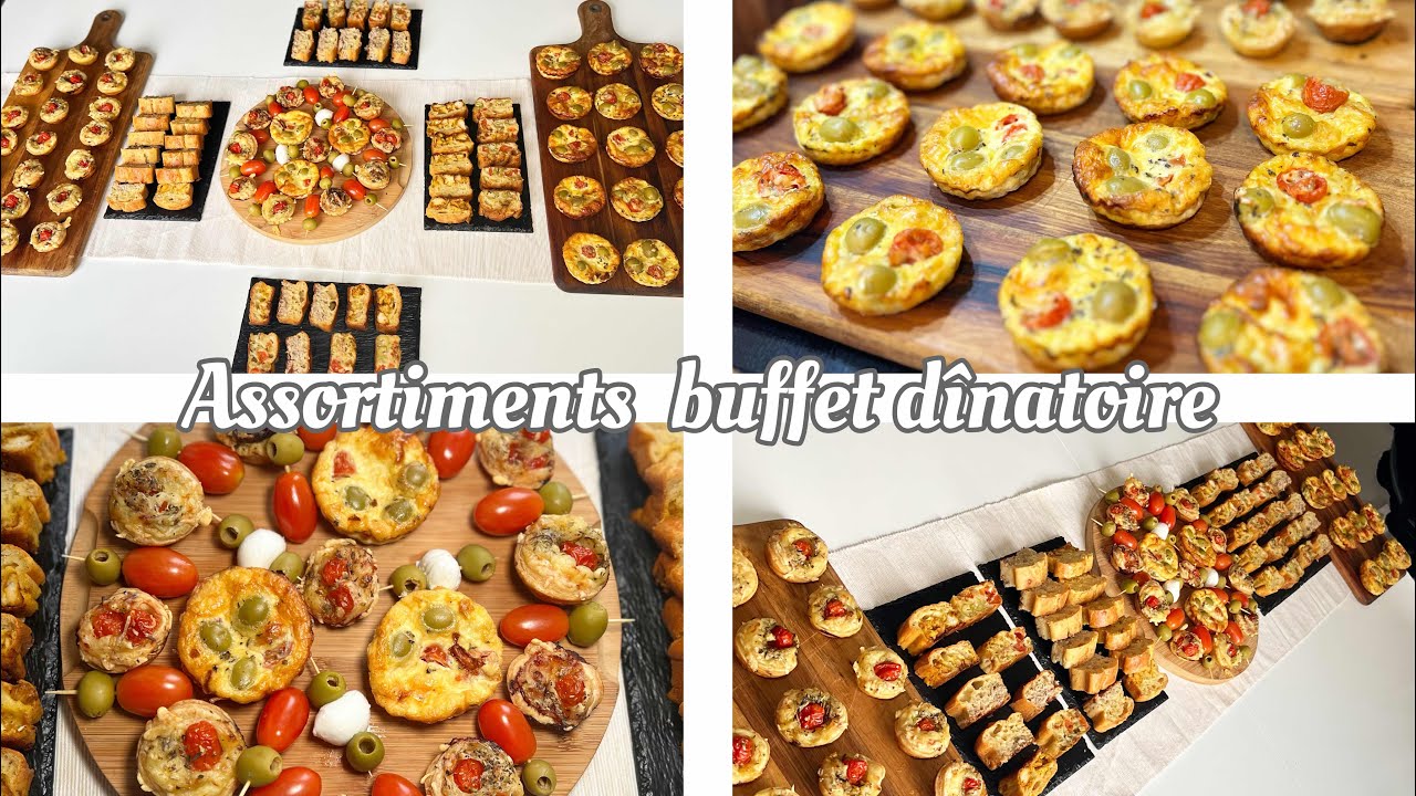 Assortiments buffet dînatoire feuilleté recette facile et rapide
