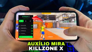 DIA 1 TESTANDO O NOVO AUXÍLIO DE MIRA KILLZONE X🔥 (VIA SITE) - FREE FIRE