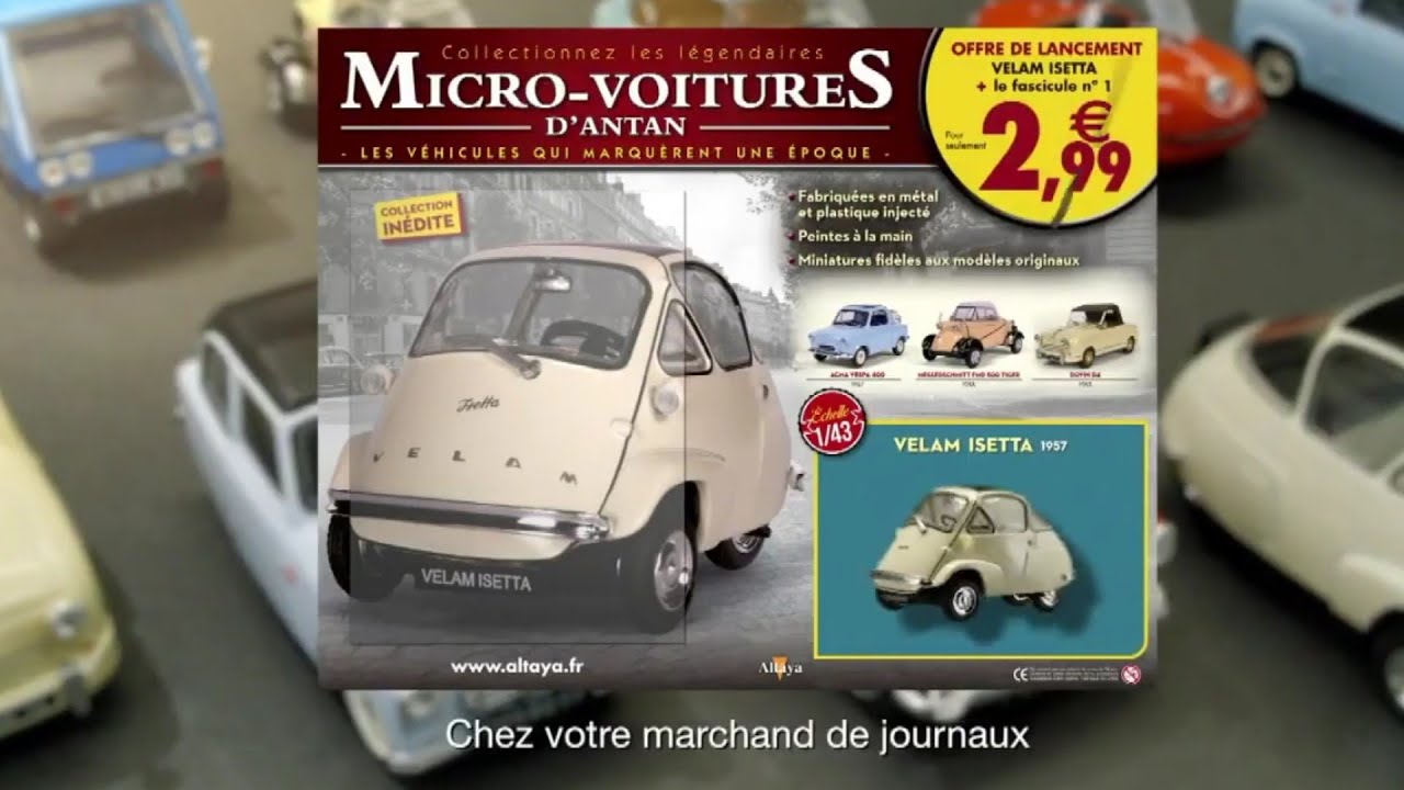 Micro Voiture Avolette Record De Luxe 1953 - Altaya 1/43 - N°9 - Neuf