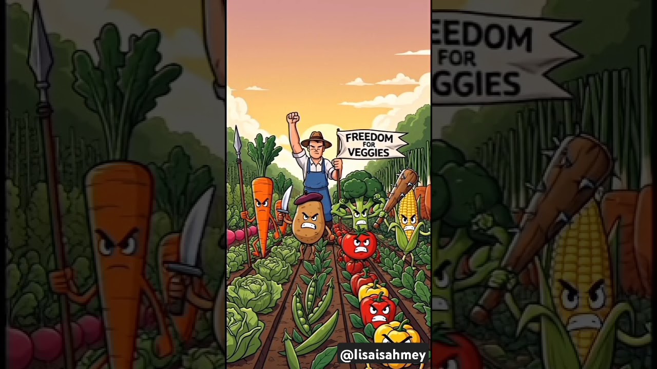 Vegetables are ready to fight for justice 