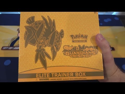 Pokemon Sun & Moon Guardians Rising Elite Trainer Box Opening