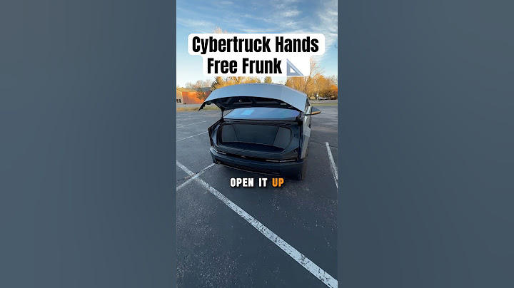 How To Open The Cybertruck Frunk With No Hands! 😳👀