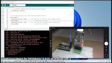 Install arduino_core_ch32 (1.0.3) on Arduino IDE 2 to develop CH32 RISC-V MCU in Arduino Framework