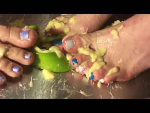 Teen Banana Foot Crush