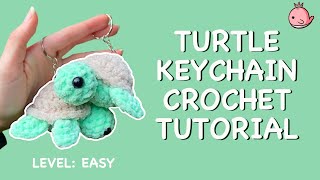 How to Crochet Turtle Keychain - SimplyCraftsBySam