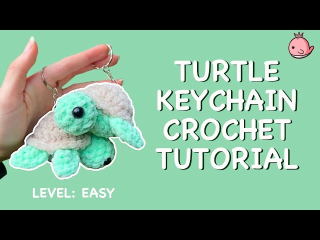 How to Crochet Turtle Keychain - SimplyCraftsBySam - YouTube
