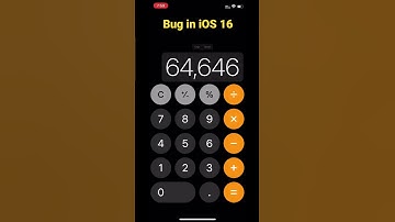 Bug in iPhone 12 iOS 16 Calculator Speak Feature.