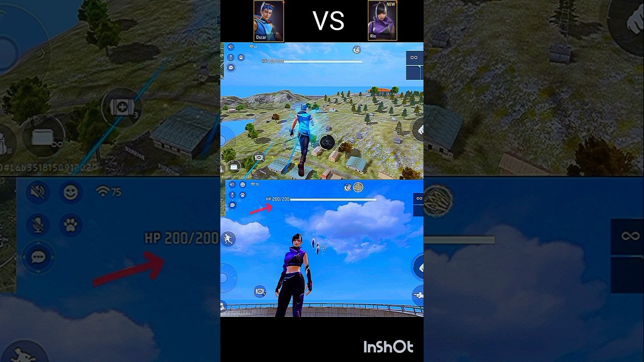 ff Oscar vs rin ability test 😱🤯  