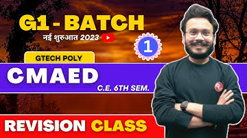 CMAED | Real Marathon  | G1 Batch | Civil Engg. by Gaurav Sir.