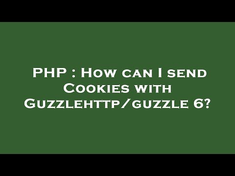 PHP : How can I send Cookies with Guzzlehttp/guzzle 6?