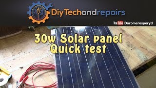 30w flexible solar panel test