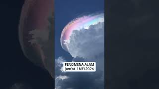 apakah ini iridescent cloud🤔 #funny #shorts #penomena