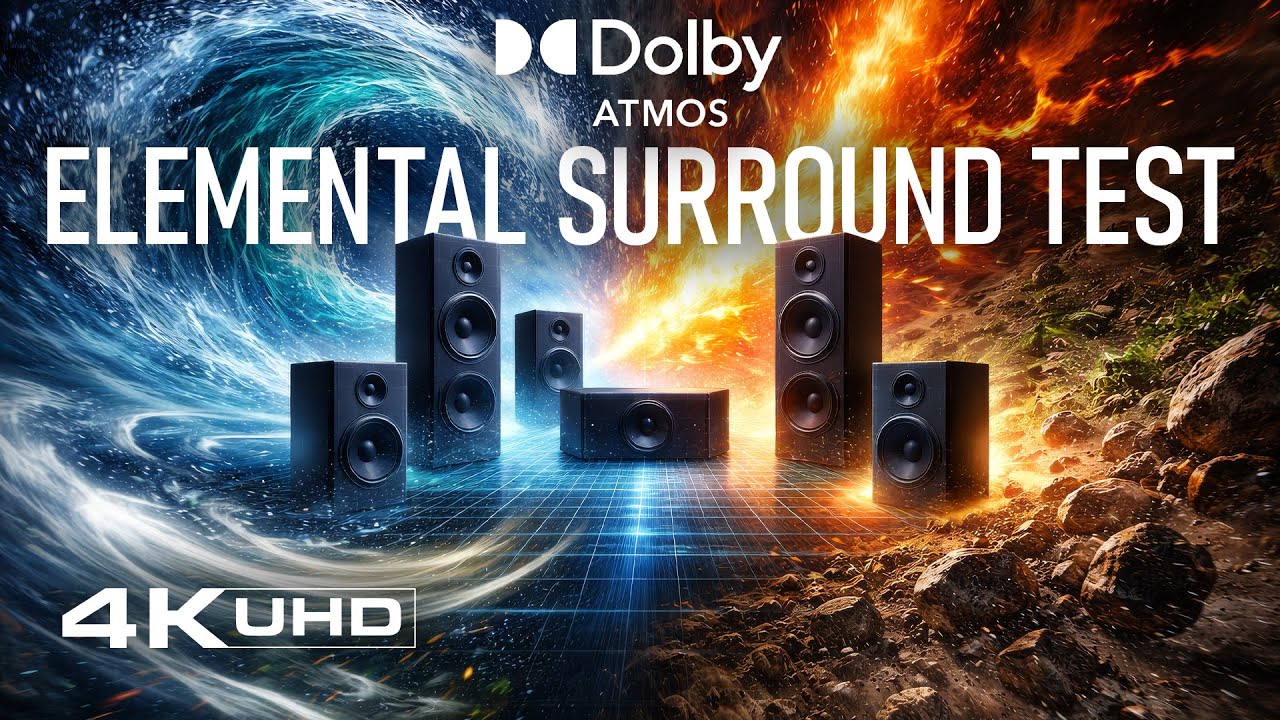 Dolby Atmos Elements Test 4K | Full Surround Sound Immersion