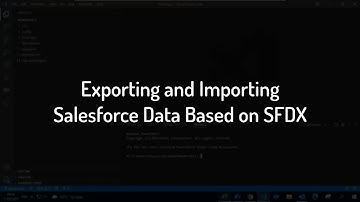 How to export and import salesforce data based on SFDX