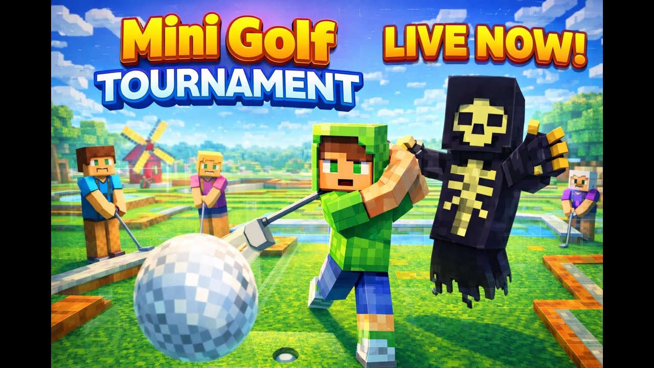 LIVE NOW!!! Mini Golf Tournament Madness ⛳ | KrustyKraft Gaming Contest | Minecraft Bedrock 1.21