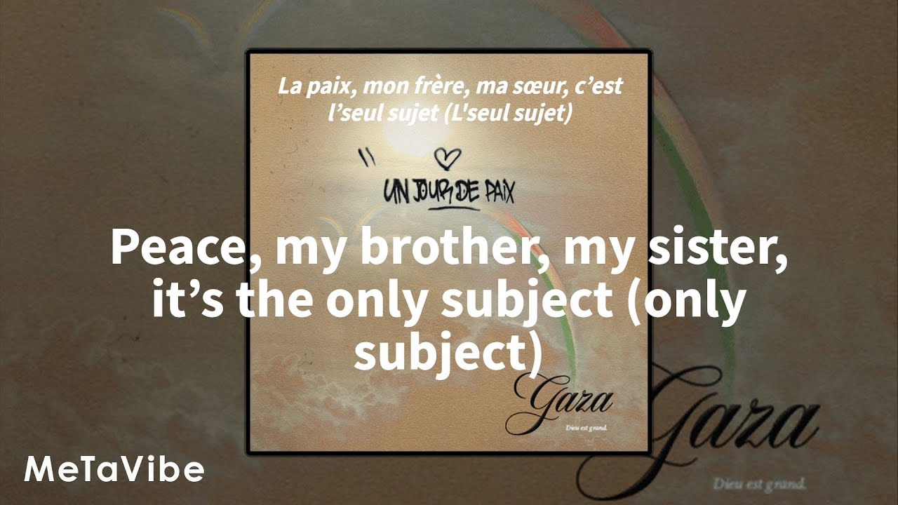 PNL Gaza [English Lyrics](Un jour de paix) YouTube