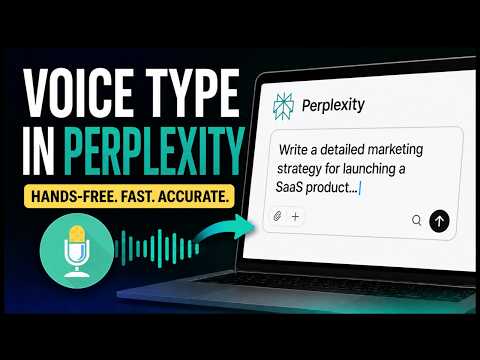 Voice In dictation demo in Perplexity AI