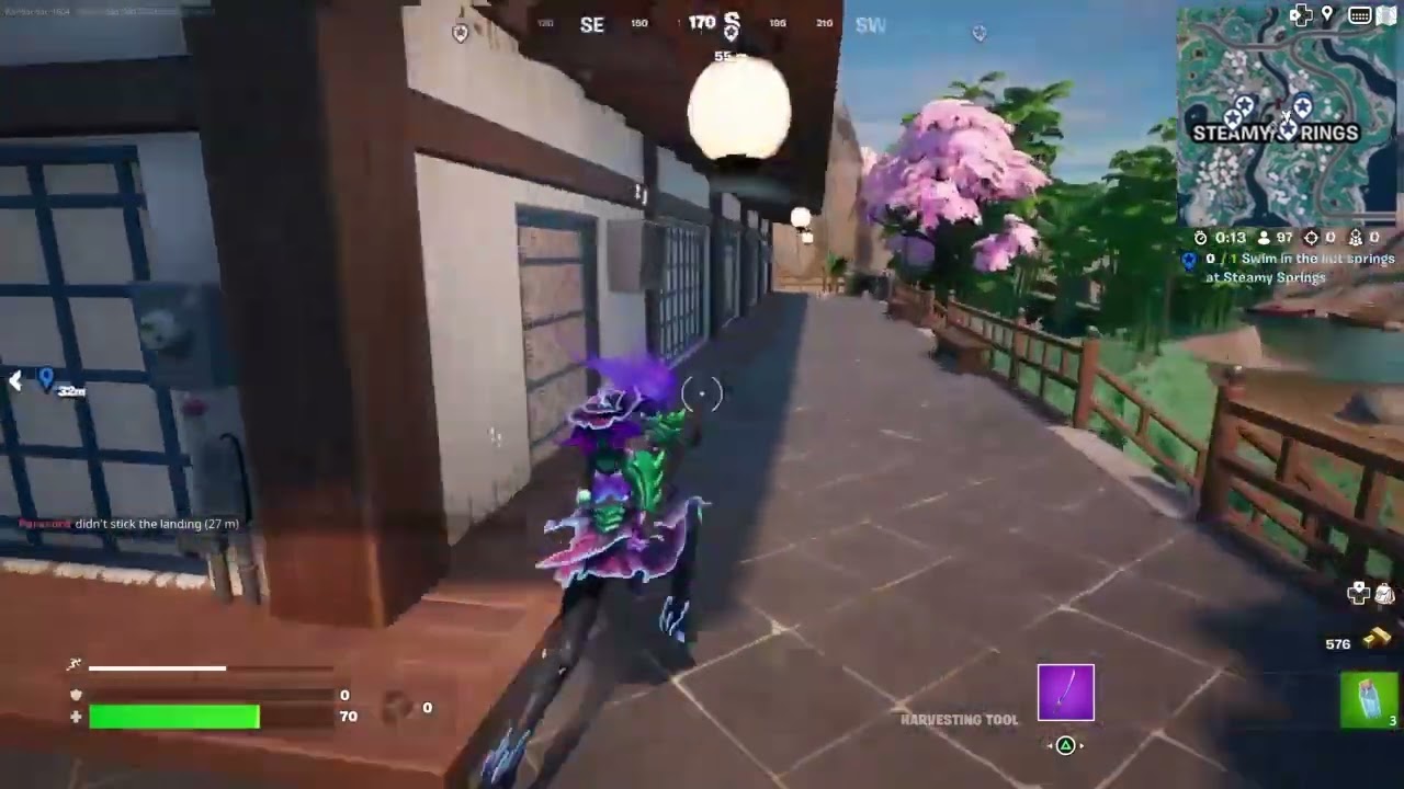 FORTNITE: Swim in the hot springs at Steamy Springs (Spring Breakout Daily Quests)