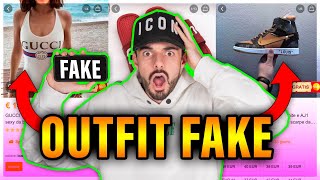 COMPRO UN OUTFIT *FAKE* HYPE SU UN'APP DI REPLICHE FATTE MALE! - YouTube