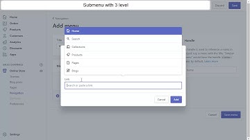 Yourstore simple dropdown 3 levels