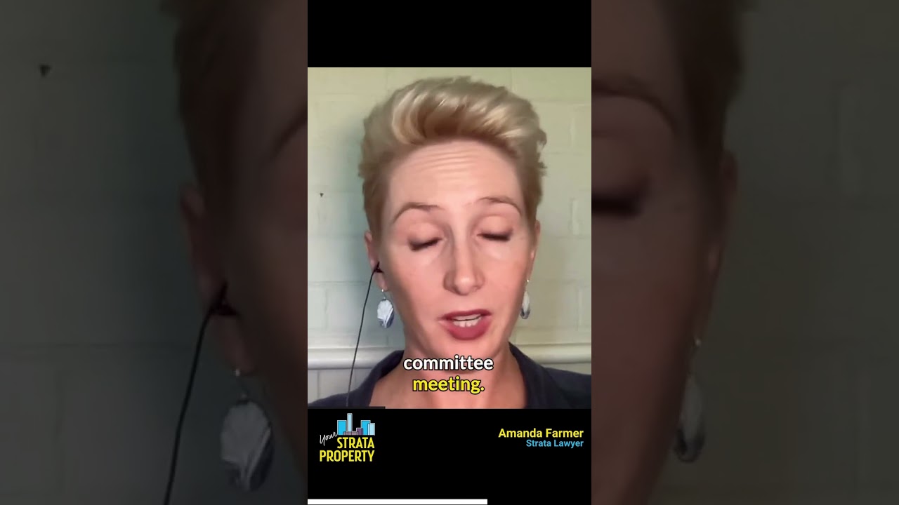 My strata committee only has informal meetings. Is this ok?