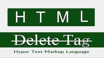 Html Delete Tag In Hindi || HTML Tutorial For Beginner #17