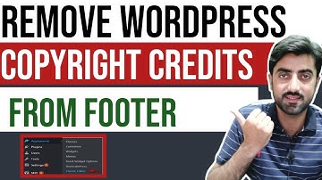 How To Change / Remove Footer Copyright Credits On Any Wordpress Theme Hindi Urdu