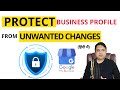 Protect your google business profile from unwanted changes  local seo tool  gmb audit tool rnd