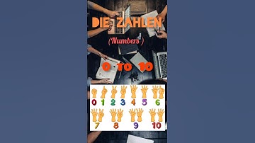 Numbers in German (die zahlen 0 to 10) #german #shorts