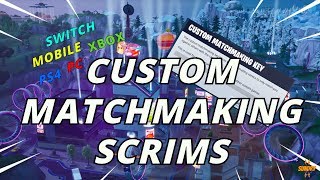 🔴(Na-East) Custom Matchmaking Scrims | Xbox PS4 PC | Fortnite Live Stream