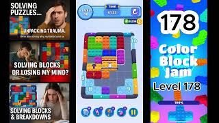 Color Block Jam Level 178 Solution    Life’s Never Ending Puzzle Chaos #colorblockjam