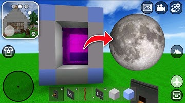How to Make PORTAL to MOON in MINI BLOCK CRAFT 3D