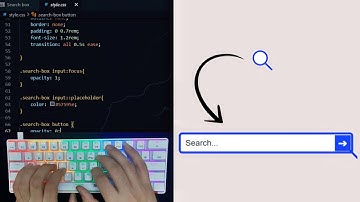 ASMR Programming - Coding Expanding Search Box Design Using HTML CSS - No Talking