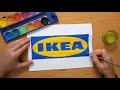 How to draw the IKEA logo