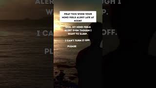 MIND ACTIVE LATE AT NIGHT? 🌙 CALM IT 🙏 #shorts #DailyPrayer #PrayerForSleep