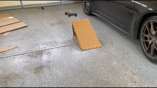Building a cardboard ramp