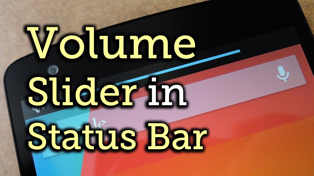 Slim Down the Obtrusive Volume Slider on Your Nexus 5 [HowTo] YouTube