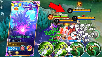 18KILLS !! NEW REVAMPED THAMUZ TRUE DAMAGE BUILD!!🔥(99% AUTO DELETE EVERY EXP HERO!!😱) MLBB 
