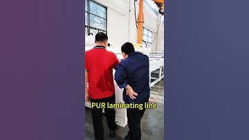 Pur laminating line for PVC/PET/PETG/acrylic sheet. #machinery#pur #laminating