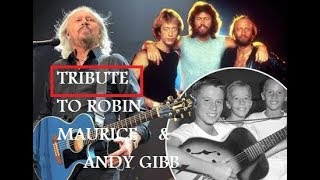 tribute to maurice gibb, robin gibb , andy gibb /  nice music from youtube audio library