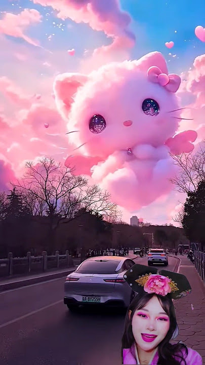 BEAUTIFUL HELLO KITTY PINK CLOUD ⁉️😱‼️