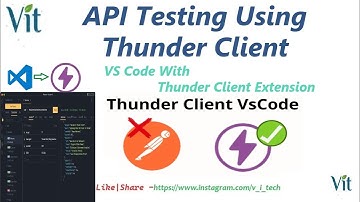 Thunder Client in VS Code- Alternative to Postman | @vitechtalks  | API Testing using thunder