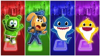 Gummy Bear 🆚 Sheriff Labrador 🆚 Baby Shark Blue 🆚 Baby Shark Yellow  🆚 Who is the best? 🎀