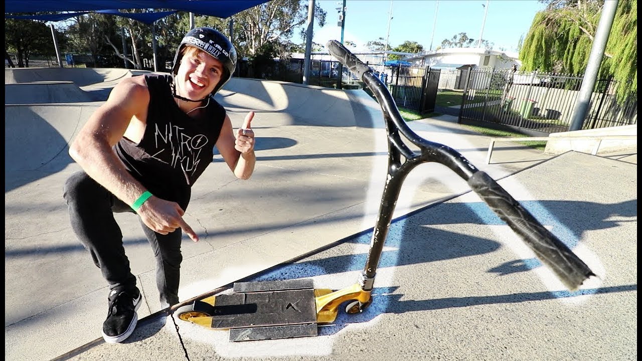 WORLD'S WIDEST SCOOTER DECK! YouTube