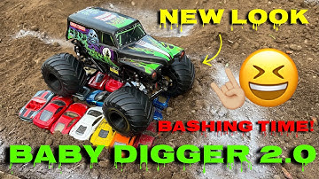 SCX24 Grave Diggers First Bash!//Lets see what this little guy can do//