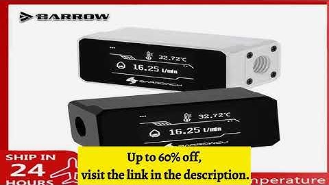 A must-have product! Barrowch Computer Digital Display Water Thermometer,Liquid Build Flow Meter S