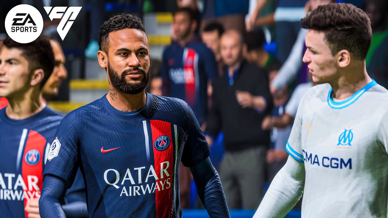 EA Sports FC 24 - PSG vs Marseille Ft. Dembele, Aubameyang, - Ligue 1 23/23 | Gameplay [4K60]
